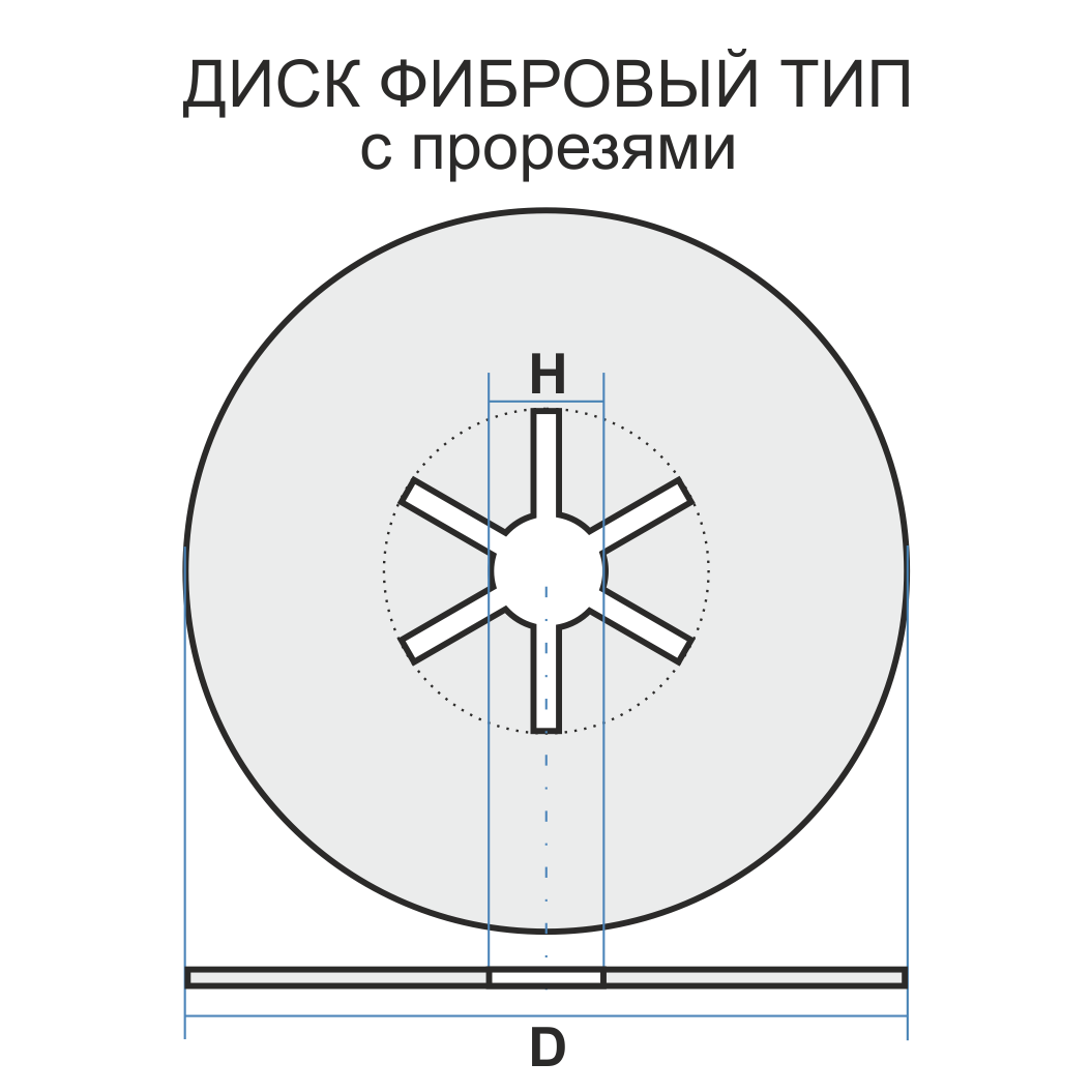 2 180 22.23 Фибра A 80 K 80 с прорезями